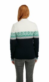 Dale of Norway Moritz Damen Merino Norweger Pullover Navy Grün Weiss