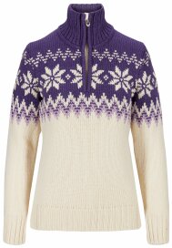 Dale of Norway Myking Damen Merino Norweger Pullover Lila...