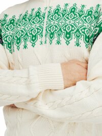 Dale of Norway Asp&oslash;y Masculine Sweater - Weiss/Gr&uuml;n