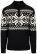 Dale of Norway Falkeberg Herren Merinopullover Schwarz Weiss