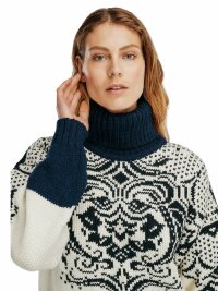 Dale of Norway Blomdalen Feminine Sweater - Weiss/Navy