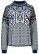 Dale of Norway 1994 Damen Wollpullover Blau Weiss