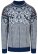 Dale of Norway 1994 Herren Wollpullover Blau Weiss