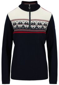 Dale of Norway Liberg Damen Merino Wollpullover Navy Weiss