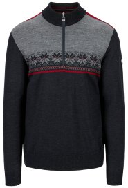 Dale of Norway Liberg Herren Merino Wollpullover Grau
