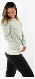 Fuza Wool Liv Damen Merinopullover Mintgrün