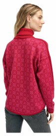 Dale of Norway Firda Damen Merino Norweger Pullover Rosa Rot