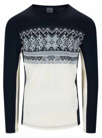 Dale of Norway Vail Herren Merino Baselayer Navy Weiss