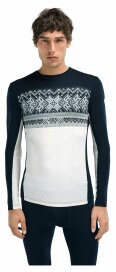 Dale of Norway Vail Herren Merino Baselayer Navy Weiss