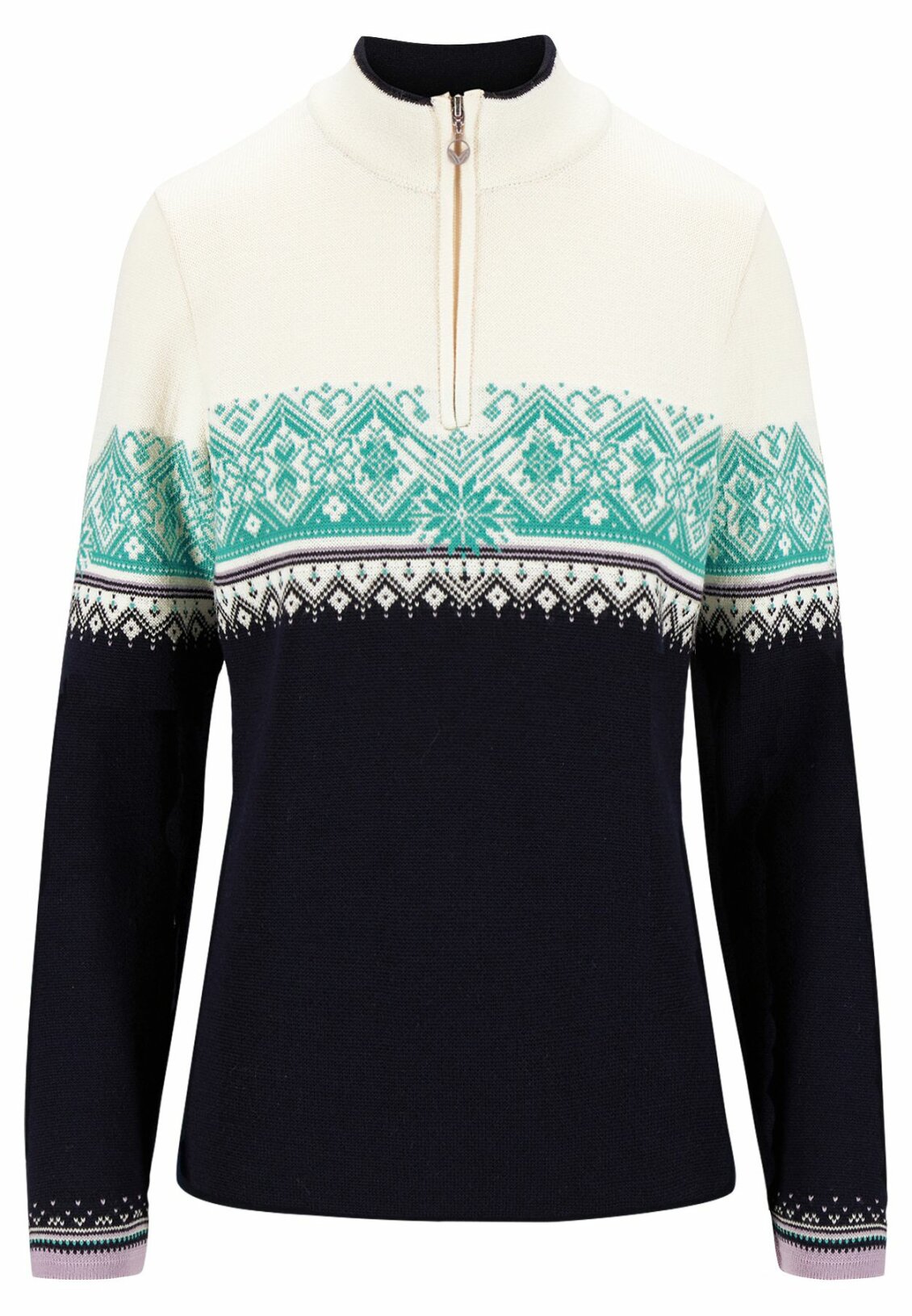 Dale of Norway Moritz Damen Merino Pullover Navy Türkis S