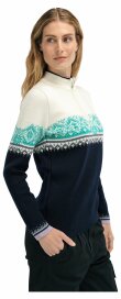 Dale of Norway Moritz Damen Merino Norweger Pullover Navy Türkis