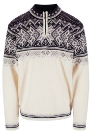 Dale of Norway Vail Herren Wollpullover Weiss Braun