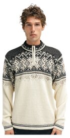 Dale of Norway Vail Herren Wollpullover Weiss Braun