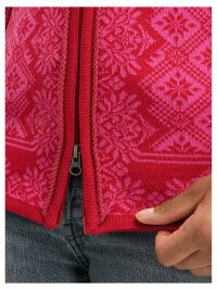 Dale of Norway Christiania Damen Merino Strickjacke Rosa Rot