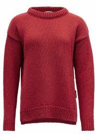 Devold Nansen Damen Wollpullover Himbeere