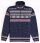 Natural Style Isfjell Herren Norwegerpullover Navy Weiss