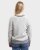 Natural Style Alva Damen Strickpullover Weiss Grau