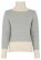 Fuza Wool Liv Damen Merino Strickpullover Weiss Grau