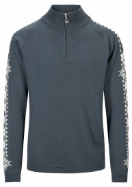 Dale of Norway Geilo Herren Merino Pullover Stahlblau