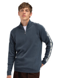 Dale of Norway Geilo Herren Merino Pullover Stahlblau